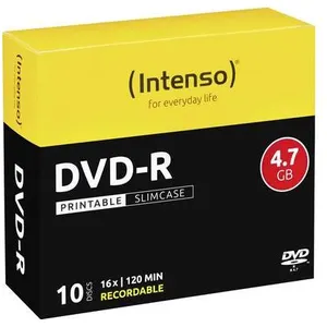 Comparateur de prix : Intenso 4801652 DVD-R Vierge 4.7 GB 10 pc(s) slimcase Imprimable