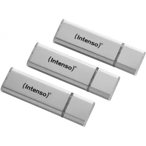 Intenso Alu Line Lot de 3 clés USB 2.0 Argenté 32 Go