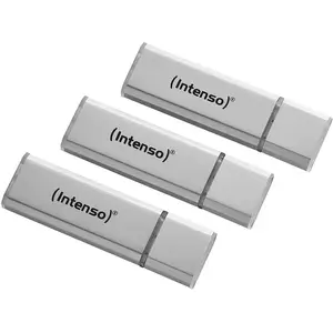 Intenso Alu Line Lot de 3 clés USB 2.0 Argenté 16 Go