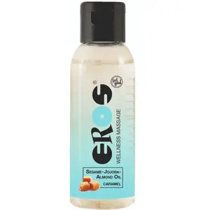 Comparateur de prix : Huile de massage - EROS WELLNESS - Caramel - 50ml - Arôme vanille - Sésame, jojoba, amande