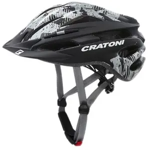 Cratoni Casque de vélo Unisex-Adult, Noir/Gris, 49-55