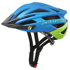Cratoni Casque Agravic VTT Bleu/Vert Lime Mat T.L/XL 58-62 Material de... pas cher