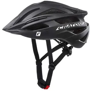 Cratoni Casque de vélo Mixte, Noir, Taille Unique