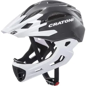 Comparateur de prix : Cratoni C- Maniac Casque de vélo Mixte, Noir/Blanc Mat, L-XL