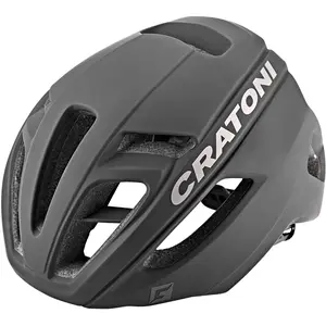 Cratoni C- Pro Casque de vélo Mixte-Adulte, Noir Caoutchouc, S/M