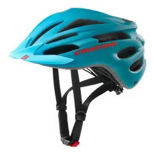 Cratoni Pacer Jr Casque Mixte, Bleu/Bleu pétrole Mat, S pas cher