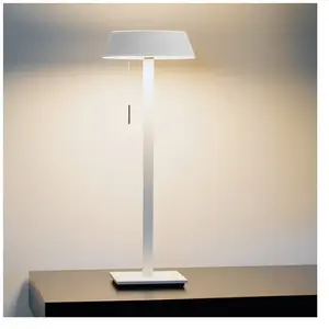 OLIGO Glance lampe à poser LED blanche mate pas cher