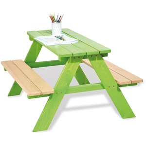 Pinolino - Table picnic Nicki pour 4 enfants - verte pas cher