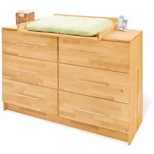 Pinolino Commode à langer Natura bois, extra large naturel pas cher