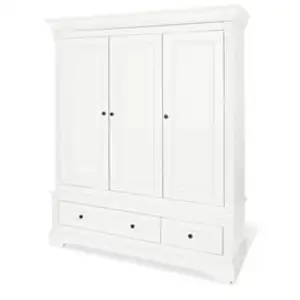 Comparateur de prix : Armoire - PINOLINO - Emilia Grande - Bois massif - Blanc - 2 portes