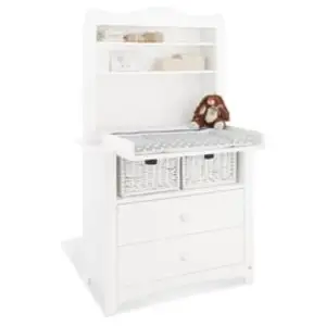 Comparateur de prix : Pinolino Commode à langer Florentina plan d'étagère large bois