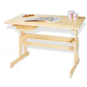 Bureau enfant Pinolino Lena pin lasure clair L 109 x P 58 x H 70Vendu paramazon