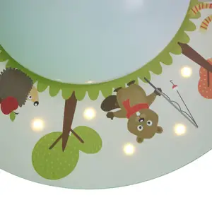 Niermann Standby Plafonnier Drôles animaux de la forêt, x1, 20 LED pas cher