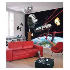 Comparateur de prix : Papier peint panoramique Faucon Millenium Star Wars 368 x 254 cm Komar