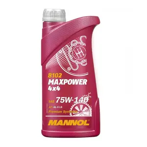 Comparateur de prix : MANNOL Max Power 4 x 4 75 W de 140 API GL 5 LS, 1 L
