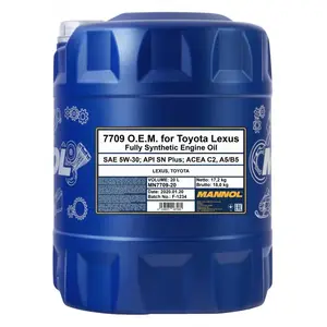 Comparateur de prix : MANNOL 7709 o.e.m. 5 W de 30 API SM/CF for Toyota Lexus motorenöl, 20 L