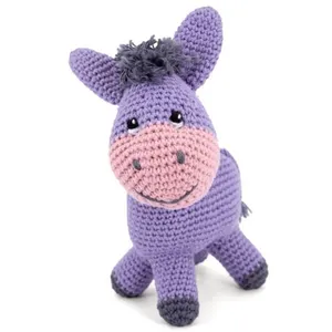 grundl Kit de crochet Gründl Eddy l Âne   Créez votre âne amigurumi en 100 % ... pas cher