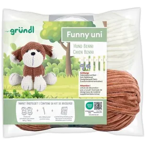 Kit de crochet Gründl Bennie le Chien - Créez votre chien amigurumi ul...