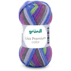 Fil à tricoter LISA PREMIUM COLOR - Grundl - certifiée Oeko-Tex(...) -... pas cher