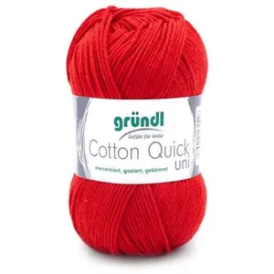 Gründl Laine Cotton Quick uni Fils à tricoter et à crocheter (100 % co...