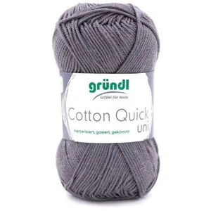 Gründl Laine Cotton Quick uni Fils à tricoter et à crocheter (100 % co...