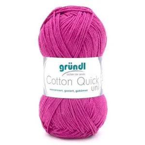 Gründl Laine Cotton Quick uni Fils à tricoter et à crocheter (100 % co...