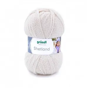 GENERIQUE Pelote de laine à tricoter SHETLAND - 100GR - GRUNDL(...) - 04 Ecru pas cher