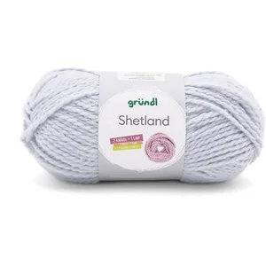 Gründl Pelote de laine à tricoter SHETLAND - 100GR - GRUNDL 05 Gris - 05 Gris