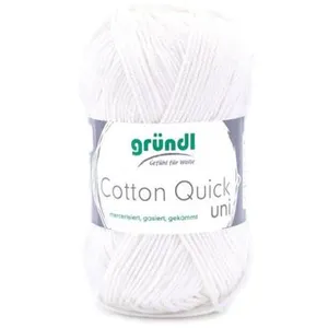 Fil à tricoter COTTON QUICK UNI - Gründl - PPSC - certifié Oeko-Tex 10...