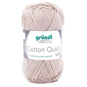Gründl Laine Cotton Quick uni Fils à tricoter et à crocheter (100 % co...
