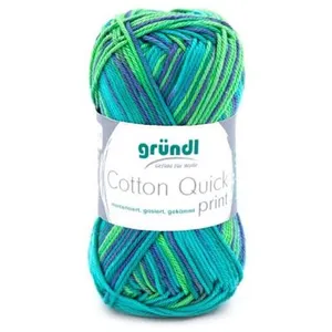 Fil de Coton à tricoter COTTON QUICK PRINT - PPSC - Gründl 237 Vert - ... pas cher