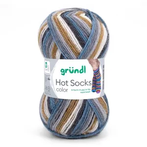 Laine à chaussettes à tricoter HOT SOCKS COLOR - Grundl - certifiée Oe... pas cher