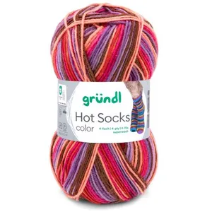 Laine Gründl Hot Socks « color » Mix berry pas cher