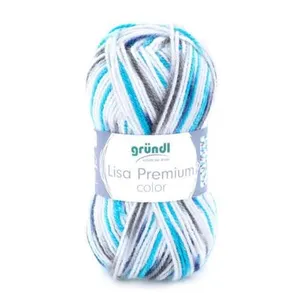 Fil à tricoter LISA PREMIUM COLOR - Grundl - certifiée Oeko-Tex 03 Mul...