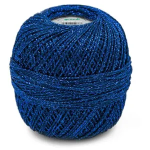 Gründl Fil à tricoter brillant GLITTER - Grundl(...) - 8205 Bleu