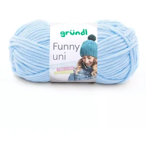 Gründl Funny Uni Fil à tricoter et crochet (fil chenille velouté 100% ...