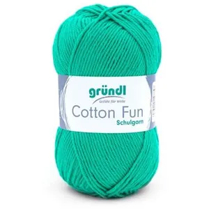 Fil à tricoter COTTON FUN - Gründl - certifié Oeko-Tex 26 Vert - 26 Ve... pas cher