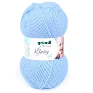 Fil layette à tricoter BABY UNI - Grundl - certifiée Oeko-Tex 03 Bleu ...