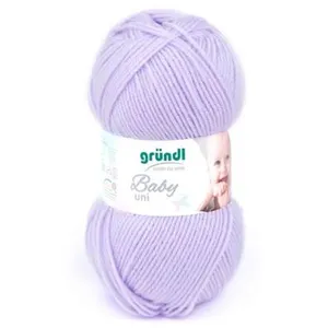 Fil layette à tricoter BABY UNI - Grundl - certifiée Oeko-Tex 06 Viole... pas cher