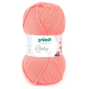 Fil layette à tricoter BABY UNI - Grundl - certifiée Oeko-Tex 08 Orang... pas cher