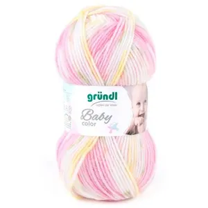 Fil layette à tricoter BABY COLOR - Grundl - certifié Oeko-Tex 02 Rose... pas cher