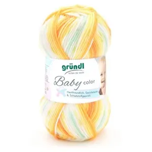Fil layette à tricoter BABY COLOR - Grundl - certifié Oeko-Tex 03 Oran... pas cher