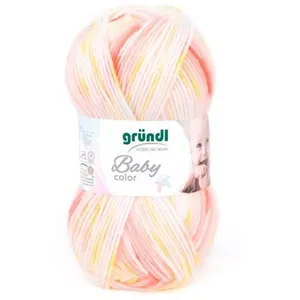 Fil layette à tricoter BABY COLOR - Grundl - certifié Oeko-Tex 01 Jaun... pas cher