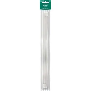 Aiguilles à tricoter en aluminium 36 cm N° 5 à 9 - Gründl 9 Gris - 9 G...