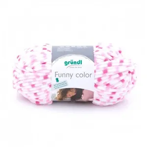 Layette à tricoter FUNNY COLOR - Grundl - certifiée Oeko-Tex Rose (02)... pas cher