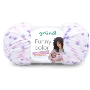 Layette à tricoter FUNNY COLOR - Grundl - certifiée Oeko-Tex 01 Violet... pas cher