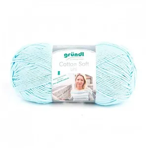 Fil à tricoter Cotton Soft Uni 100GR - Grundl - Certifié Oeko-tex 01 B...