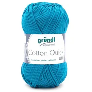 Gründl Laine Cotton Quick uni Fils à tricoter et à crocheter (100 % co...