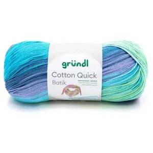 GENERIQUE Gründl 4921-01 Cotton Quick Fil De Crochet - Bleu Clair/Violet/Vert Pomme - 260 m