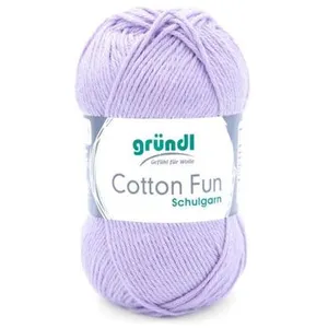 Fil à tricoter COTTON FUN - Gründl - certifié Oeko-Tex 35 Violet - 35 ... pas cher